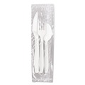 Nothing Over $99 Sale! | SOLO RSW7Z-0007 Reliance Mediumweight Plastic Fork/Knife/Spoon Cutlery Kit - White (1500/Carton) image number 3