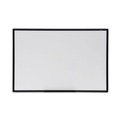 Office Jansan | Universal UNV43628 36 in. x 24 in. Design Series Deluxe Dry Erase Board - White Surface, Black Anodized Aluminum Frame image number 0