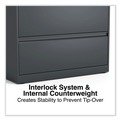  | Alera 25487 36 in. x 18.63 in. x 28 in. 2 Legal/Letter/A4/A5 Size Lateral File Drawers - Charcoal image number 5