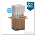 Labor Day Sale! Save $30 off $199! | Dixie 5320CD PerfecTouch 20 oz. Paper Hot Cups - Coffee Haze Design (25/Sleeve, 20 Sleeves/Carton) image number 1