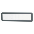 Universal UNV08223 Recycled 9 in. x 2-1/2 in. Cubicle Nameplate with Rounded Corners - Charcoal image number 0