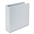 Office Jansan | Samsill 16987 11 in. x 8.5 in. 3 Rings 3 in. Capacity Earth's Choice Plant-Based D-Ring View Binder - White image number 0