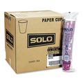 Cutlery | SOLO 370SI-0041 10 oz. Paper Hot Drink Cups in Bistro Design - Maroon (1000/Carton) image number 0