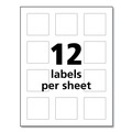 Mothers Day Sale! Save an Extra 10% off your order | Avery 60526 2 in. x 2 in. UltraDuty GHS Chemical Waterproof and UV Resistant Labels - White (12/Sheet, 50 Sheets/Pack) image number 8