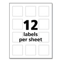 Office Jansan | Avery 60526 UltraDuty 2 in. x 2 in. GHS Chemical Waterproof and UV Resistant Labels - White (600/Pack) image number 8