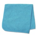 Office Jansan | Rubbermaid Commercial 1820583 16 in. x 16 in. Microfiber Cleaning Cloths - Blue (24/Pack) image number 1