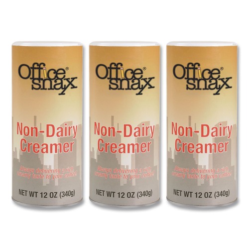 Bulk Savings Pricing 2 | Office Snax OFX00020G 12 oz Canister Reclosable Powdered Non-Dairy Creamer (3/Pack) image number 0