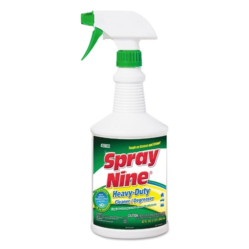 Cleaning & Janitorial Supplies | Spray Nine 26832 32 oz. Trigger Spray Bottle Heavy Duty Cleaner/Degreaser/Disinfectant - Citrus Scent image number 0