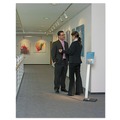 Floor Signs | Durable 481423 15 x 46.5 Info Sign Duo Letter-Size Floor Stand - Clear image number 5