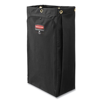 Rubbermaid Commercial 17.5 in. x 33 in. 30 Gallon Executive Canvas Bag - Black