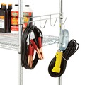 Office Jansan | Alera ALESW59HB418SR 18 in. Deep 4-Hook Bars for Wire Shelving - Silver (2-Piece/Pack) image number 4