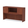 | Alera ALEVA286015MC Valencia Series 58.88 in. x 15 in. x 35.38 in. 4-Compartment Hutch with Doors - Medium Cherry image number 2