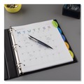 Office Jansan | Avery 11200 11 in. x 8.5 in. 5-Tab Insertable Style Edge Tab Plastic Dividers - Translucent (1-Set) image number 3