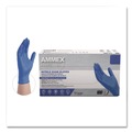 Cleaning Gloves | Ammex ACNPF46100 9.5 in. Long 3 mil Thick Powder-Free Nitrile Exam Gloves - Large, Blue (1000/Carton) image number 1