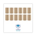 Paper Towels and Napkins | Boardwalk B6252 8 in. x 350 ft. 1-Ply Hardwound Paper Towels - Natural (12/Carton) image number 3