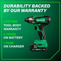 Impact Drivers | Metabo HPT WH18DFXM 18V MultiVolt Brushed Lithium-Ion 1/4 in. Cordless Impact Driver Kit (2 Ah) image number 10