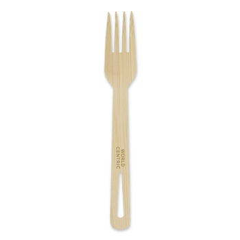 World Centric FO-BB-67 6.7 in. Bamboo Cutlery Fork - Natural (2000/Carton)