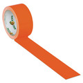 Packing Tapes | Duck 1265019 1.88 in. x 15 yards 3 in. Core Colored Duct Tape - Neon Orange (1-Roll) image number 2