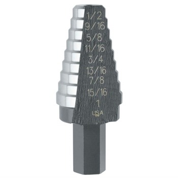 POWER TOOLS | Irwin Unibit 10232 Self-Starting High Speed 6 Step Fractional 3/16 in. - 1/2 in. Steel Drill Bit