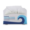 Cleaning & Janitorial Supplies | Boardwalk BWKK5000B 14.17 in. x 16.73 in. Premium Half-Fold Toilet Seat Covers - White (250/Sleeve, 20 Sleeves/Carton) image number 2