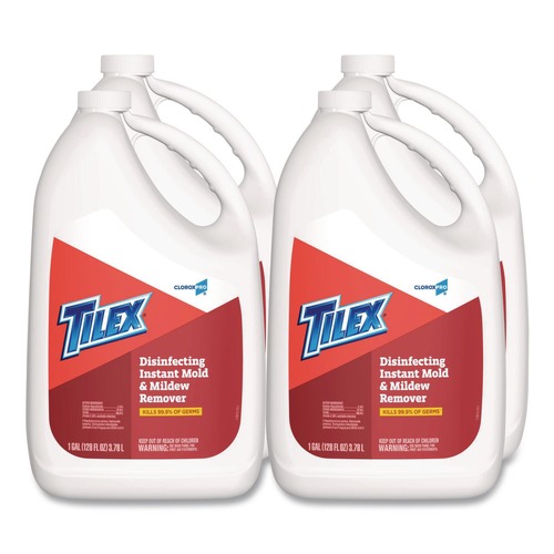 Disinfectants | Tilex 35605 128 oz. Disinfects Instant Mold and Mildew Remover Refill (4/Carton) image number 0
