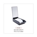 Office Jansan | Universal UNV10601 4.25 in. x 8.25 in. x 2.5 in. Metal/Plastic Business Card File Holds 600 2 in. x 3.5 in. Cards - Black image number 4