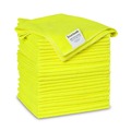 Cleaning Cloths | Boardwalk 2164039 16 in. x 16 in. Microfiber Cleaning Cloths - Yellow (24/Pack) image number 1