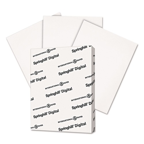 Office Jansan | Springhill 015101 8.5 in. x 11 in. 90-lb. Digital Index Card Stock - 92 Bright White (250/Pack) image number 0