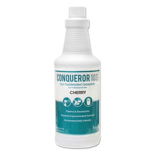 Office Jansan | Fresh Products 103Q-F-000I012M-20 32 oz. Conqueror 103 Odor Counteractant Concentrate - Cherry (12/Carton) image number 0