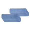 Sponges & Scrubbers | Rubbermaid Commercial FGQ41100BL00 24 in. Long Split Nylon/Polyester Blend Microfiber Wet Room Pads - Blue (12/Carton) image number 0