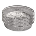 Labor Day Sale! Save $30 off $199! | Handi-Foil 204630 9 in. Diameter 48 oz. Round Aluminum Container with Lid - Silver (500/Carton) image number 4