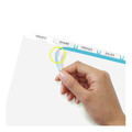 Office Jansan | Avery 11449 11 x 8.5 Print and Apply Index Maker Plastic Dividers with Printable Label Strip - Frosted Clear Tabs (5-Pieces/Set) image number 2