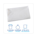 Trash Bags | Boardwalk Z6640VNK 33 in. x 40 in. 33 gal. 16 mic High Density Industrial Can Liners Flat Pack - Natural (200/Carton) image number 1