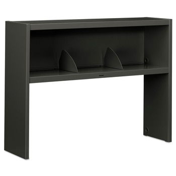 HON 38000 Series 48w x 13.5d x 34.75h Stack On Open Shelf Hutch - Charcoal