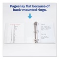 Office Jansan | Avery 05731 Economy 2 in. Capacity 11 in. x 8.5 in. View Binder with 3 Round Rings - White image number 6