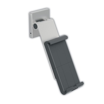 Durable Mountable Tablet Holder - Silver/Charcoal Gray
