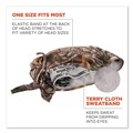 Cooling Gear | Ergodyne 12475 Chill-Its 6615 One Size Fits Most High-Performance Bandana Doo Rag with Terry Cloth Sweatband - RealTree Xtra image number 2