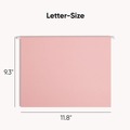 Office Jansan | Smead 64066 Letter Size 1/5-Cut Tabs Colored Hanging File Folders - Pink (25/Box) image number 1