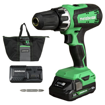 DRILL DRIVERS | Metabo HPT DS18DFXM 18V MultiVolt Brushed Lithium-Ion 1/2 in. Cordless Drill Driver Kit (2 Ah)