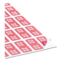 Labels | Smead 67922 0.5 in. x 1 in. Yearly End Tab 22 File Folder Labels - Pink (250/Pack) image number 1