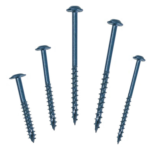 Collated Screws | Kreg SML-C250B-250 Blue-Kote WR Pocket Screws - 2-1/2 in., #8 Coarse, Washer-Head (250 Pcs) image number 0