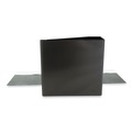 Office Jansan | Universal UNV20998 11 in. x 8.5 in. 5 in. Capacity 3 Rings Slant-Ring View Binder - Black image number 3