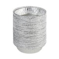 Labor Day Sale! Save $30 off $199! | Boardwalk BWKROUND7 7 in. x 1.46 in. 24 oz. Round Aluminum To-Go Containers - Silver (500/Carton) image number 3
