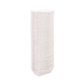 Food Trays, Containers, and Lids | Boardwalk BWK30LAG025 2.69 in. x 1.05 in. x 4 in. 0.25 lbs. Capacity Paper Food Baskets - Red/White (1000/Carton) image number 3
