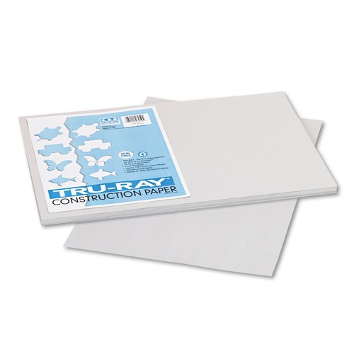 Office Jansan | Pacon P103059 Tru-Ray 12 x 18 76 lb. Text Weight Construction Paper - Gray (50/Pack) image number 0