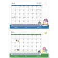 Calendars & Planners | House of Doolittle 1395 22 in. x 17 in. 12-Month (Jul 2025-Jun 2026) Academic Year Recycled Desk Pad Calendar - Black Binding image number 5