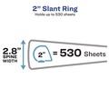 Office Jansan | Avery 17034 3 Slant Rings 2 in. Capacity 11 in. x 8.5 in. Durable View Binder with DuraHinge - Blue image number 7