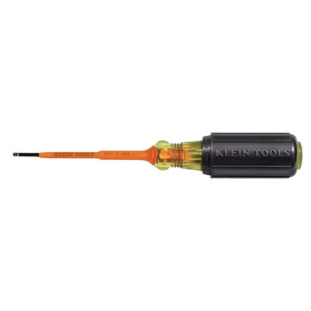 Klein Tools 607-3-INS Insulated 3/32 in. Cabinet Tip Screwdriver with 3 in. Shank