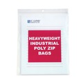 Office Jansan | C-Line 47911 Heavyweight 8.5 in. x 11 in. Industrial Poly Zip Bags - Clear (50/Box) image number 2