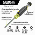  | Klein Tools 32291 15-Piece Tamperproof Multi-Bit Screwdriver image number 1